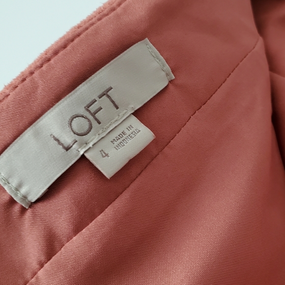 Loft Rose Faux Suede Wrap Skirt Tie Waist - Picture 10 of 11